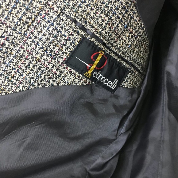 Petrocelli Multicolor Houndstooth Silk Suit Blazer Sport Coat - Picture 8 of 9